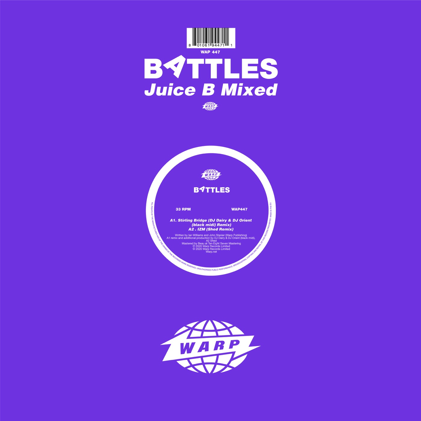 Battles – Juice B Mixed – EP(0801061944735)【16bit／44.1kHz】美国区-OppsUnote音乐广场