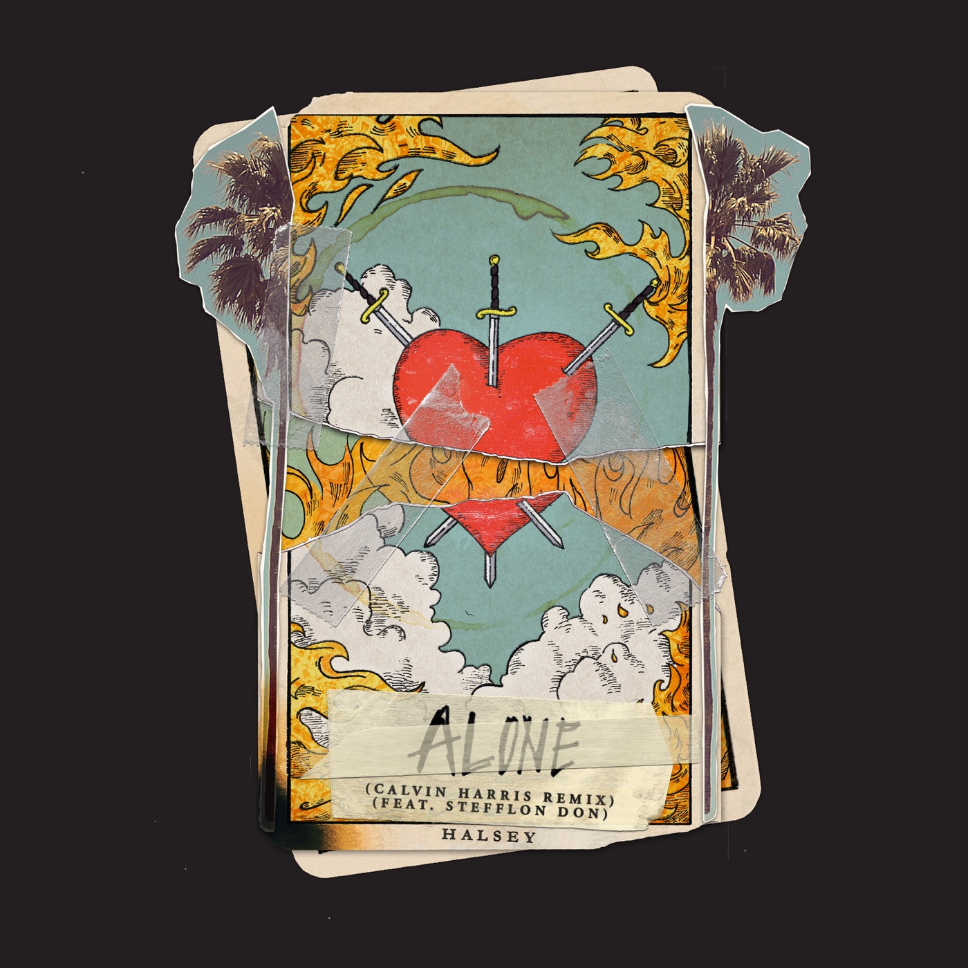 Halsey – Alone (feat. Stefflon Don) [Calvin Harris Remix] – Single(00602567599401)【24bit／44.1kHz】土耳其区-OppsUnote音乐广场