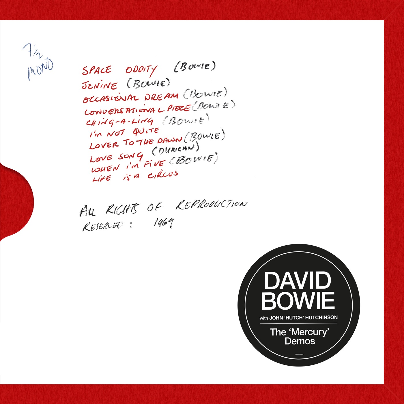 David Bowie – The ‘Mercury’ Demos (with John ‘Hutch’ Hutchinson)(190295418557)【16bit／44.1kHz】土耳其区-OppsUnote音乐广场