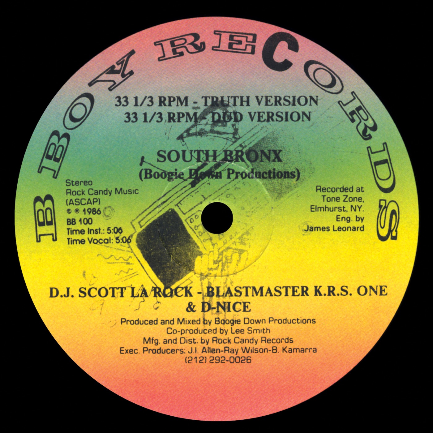 Boogie Down Productions – South Bronx／The P Is FreeⒺ(026656202223)【16bit／44.1kHz】土耳其区-OppsUnote音乐广场