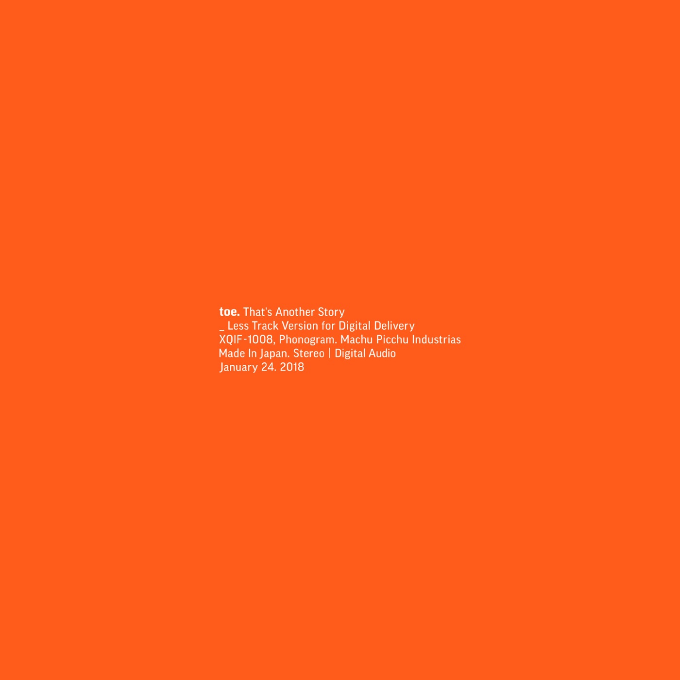 toe – That’s Another Story_Less Track Version(4538182732342)【16bit／44.1kHz】日本区-OppsUnote音乐广场