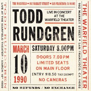 Todd Rundgren – Live at the Warfield Theater, San Francisco：March 10th 1990 (Live)(5013929435247)【16bit／44.1kHz】土耳其区-OppsUnote音乐广场