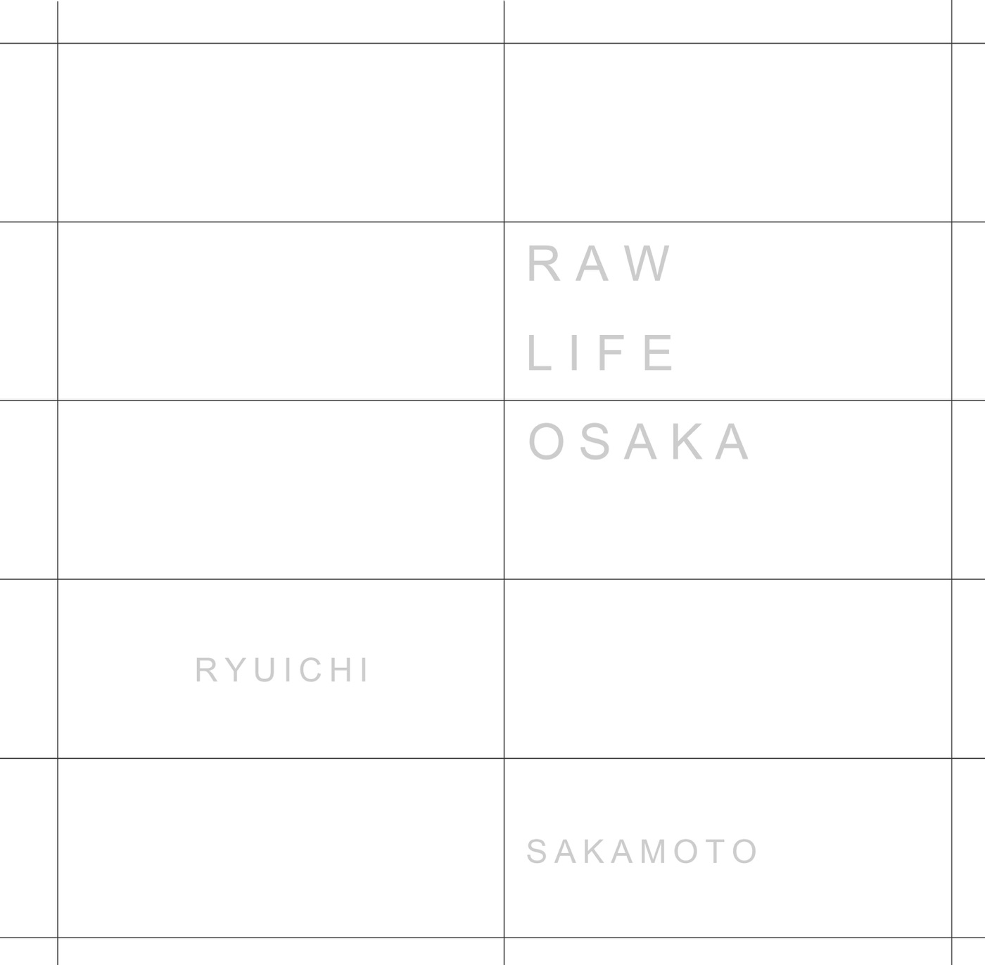 坂本龍一 – RAW LIFE 〜OSAKA (Live)(190295816414)【16bit／44.1kHz】日本区-OppsUnote音乐广场
