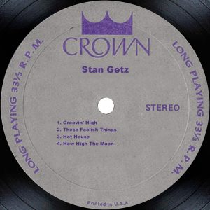 Stan Getz – Stan Getz(879254086098)【16bit／44.1kHz】美国区-OppsUnote音乐广场