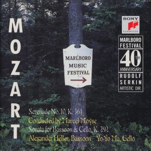 Yo-Yo Ma – Mozart： Serenade, K. 361 and Sonata for Bassoon & Cello, K. 292(886444726313)【16bit／44.1kHz】土耳其区-OppsUnote音乐广场