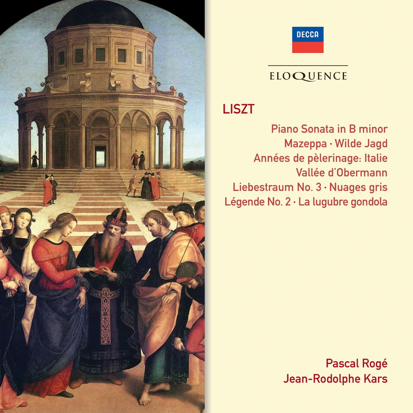Pascal Rogé – Liszt： Sonata, Années de pèlerinage, Études & Légende No. 2(00028948031504)【16bit／44.1kHz】土耳其区-OppsUnote音乐广场