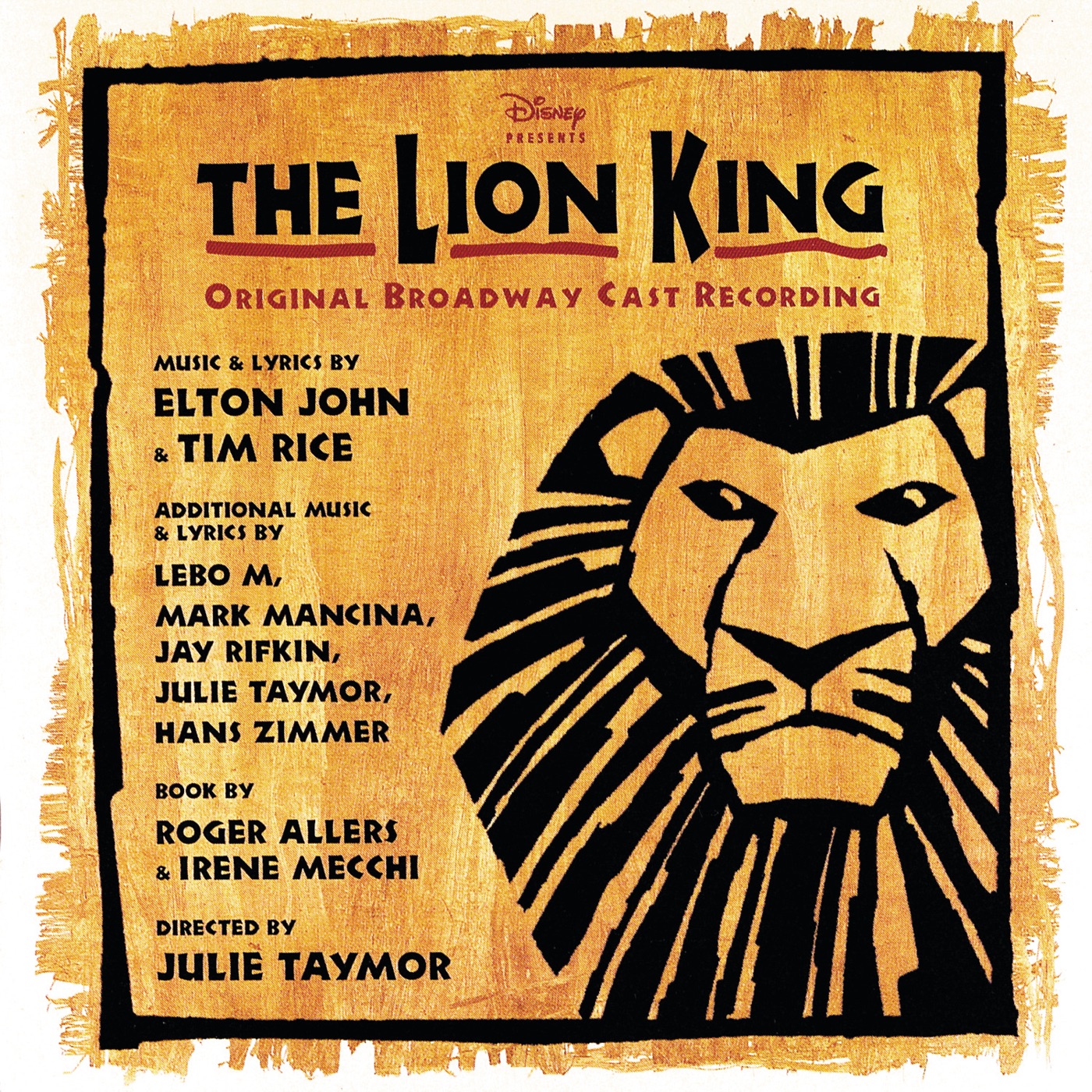 Elton John – The Lion King (Original 1997 Broadway Cast Recording)(00050086080274)【16bit／44.1kHz】土耳其区-OppsUnote音乐广场