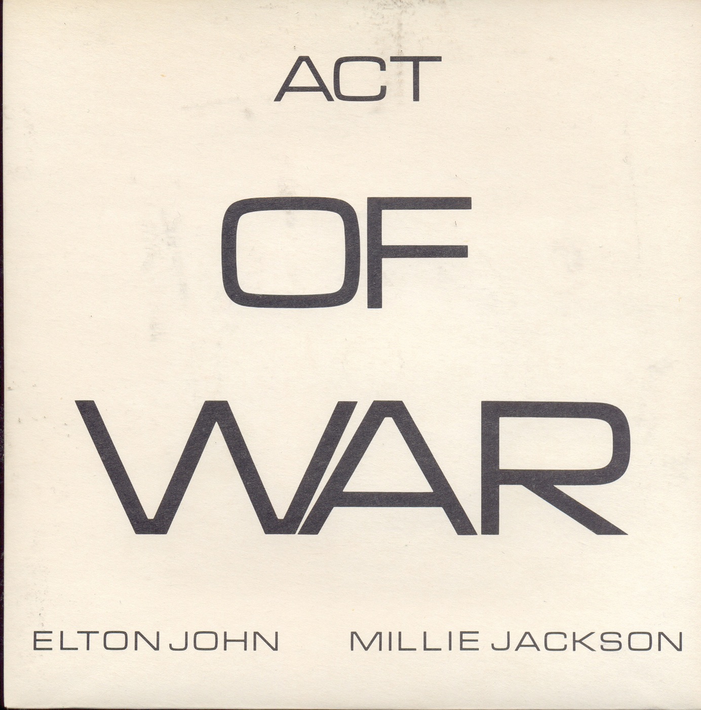 Elton John - Act of War - Single(00602517304635)【16bit／44.1kHz】土耳其区-OppsUnote音乐广场